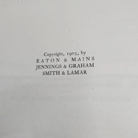 The Methodist Hymnal 1905 Antique Hymn Book By Eaton & Mains - Picture 6 of 9